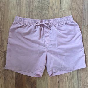 forever 21 - men's swimsuit - pale pink color with lining - size L